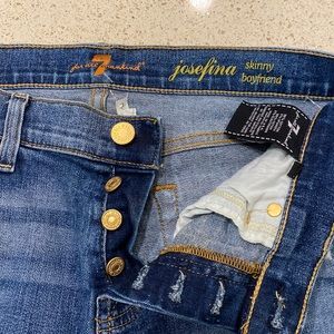 7 for all mankind josefina boyfriend skinny, size 26